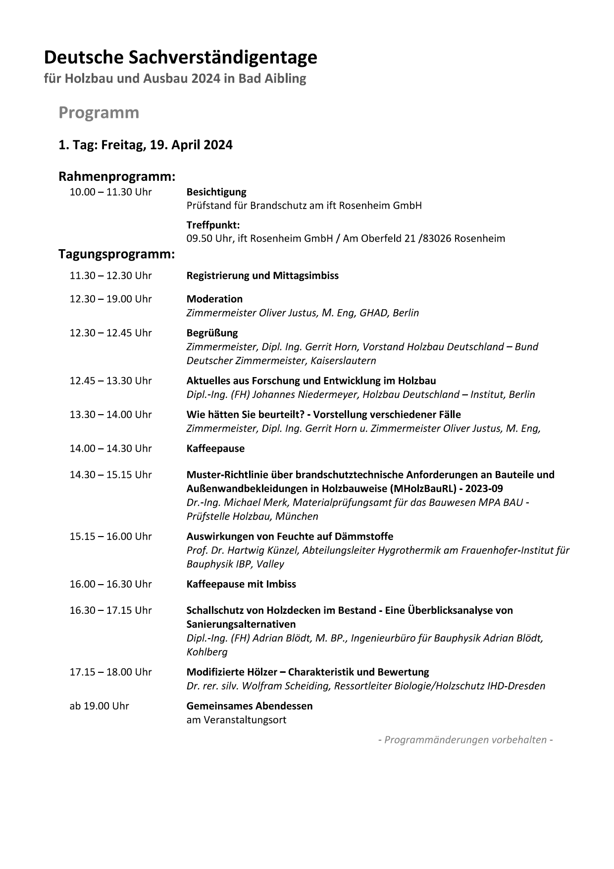 Fachveranstaltungen und Tagungen (2)