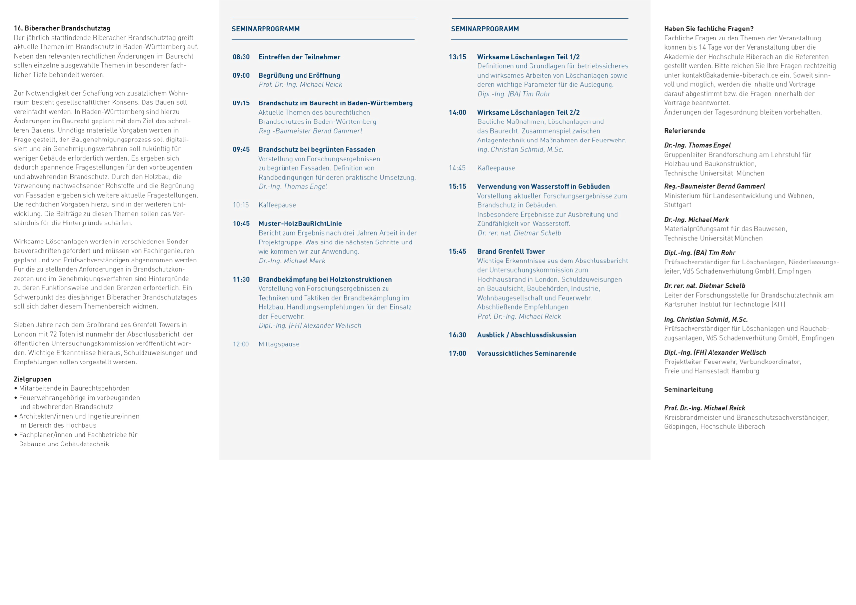 Fachveranstaltungen und Tagungen (2)